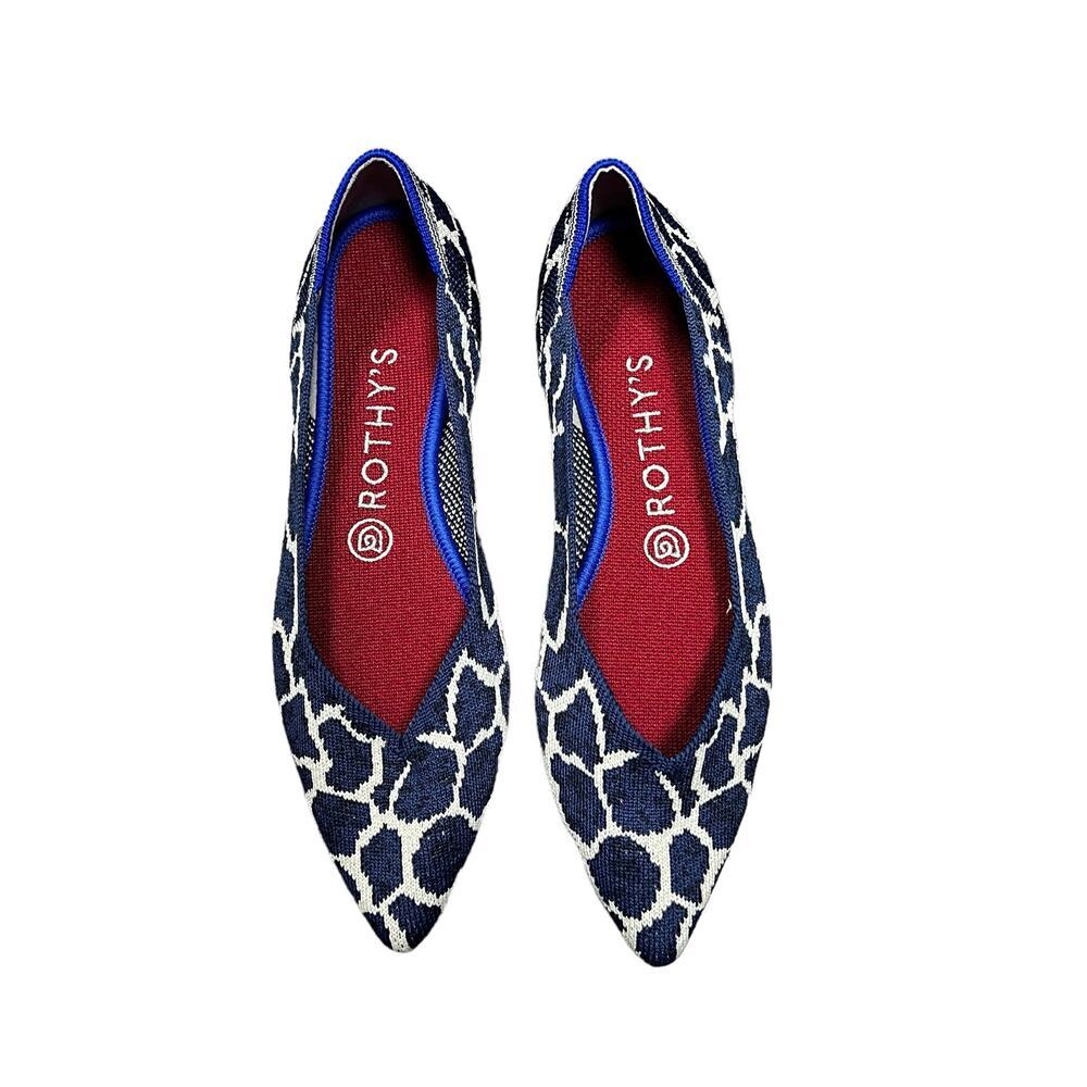 Rothy’s Indigo Giraffe Points‎ Limited Edition Women’s Size 7.5